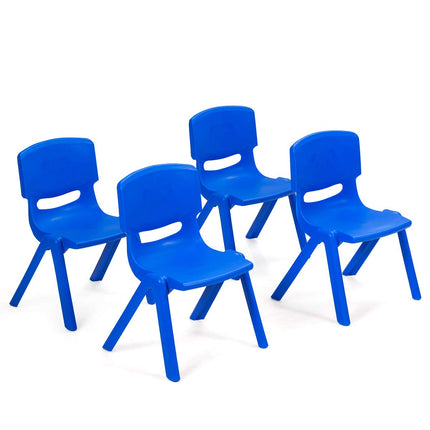 Costzon Plastic Stackable School Chairs, Kids Learning Chairs with 11 inch Seat Height
