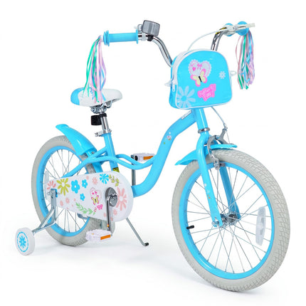 BABY JOY 12 14 16 18 Inch Girls Bike w/Streamers & Bag