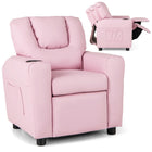 Costzon Kids Recliner Chair with Cup Holder, Toddler Furniture Children Armrest Sofa w/Headrest & Footrest for Girls Boys Baby Bedroom