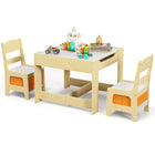 Costzon 3 in 1 Wooden Activity Table with Storage Drawer