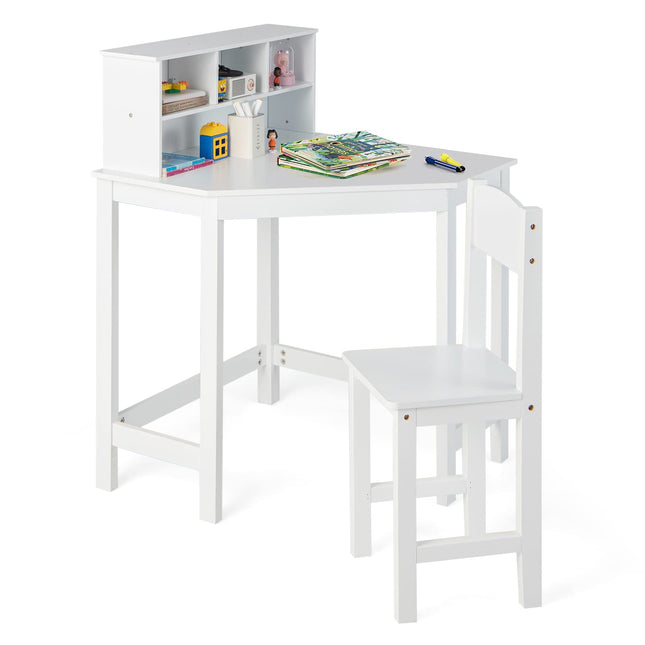 Kids Desk and Chair Set - Costzon