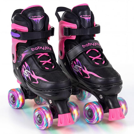 BABY JOY Roller Skates 4 Sizes Adjustable Quad Skates