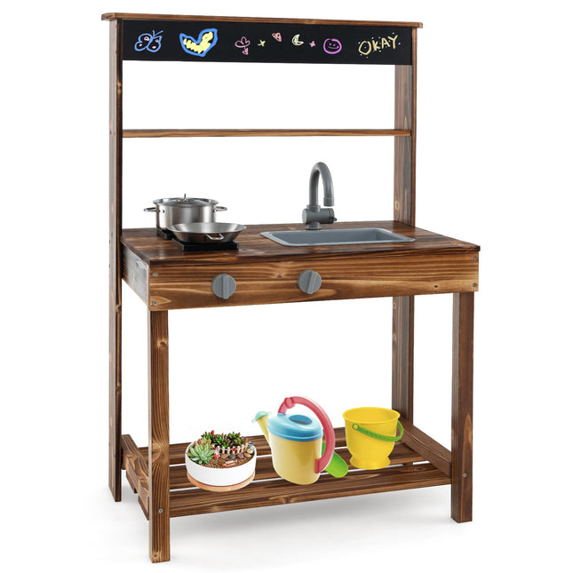 Costzon Outdoor Play Kitchen with Stoves
