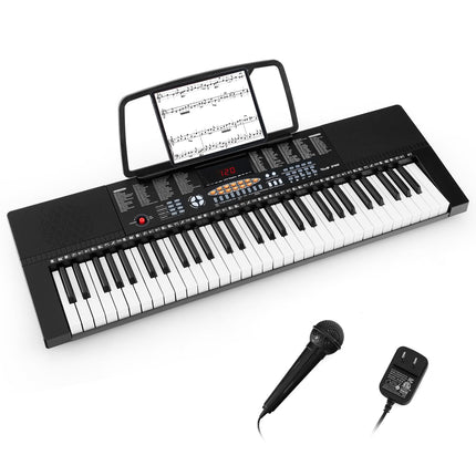 Costzon 61 Key Keyboard Piano, Electric Piano Keyboard with 300 Rhythms, 300 Timbres