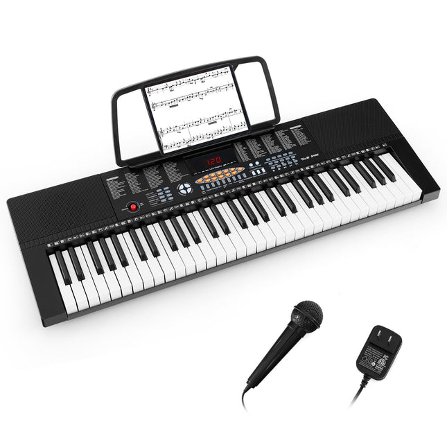 Costzon 61 Key Keyboard Piano, Electric Piano Keyboard with 300 Rhythms, 300 Timbres