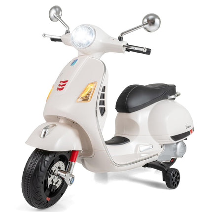 Costzon Toddler Motorcycle 12V Licensed Vespa Ride on Motorcycle