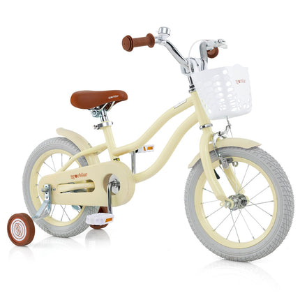BABY JOY Kids Bike, 12 14 16 18 Inch Children's Bicycle w/Training Wheels, Double Brakes, Kids Bike for 4-8 Years Boys Girls