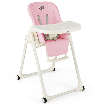 Costzon High Chair for Babies & Toddlers, Foldable Highchair