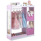 Costzon Kids Dress Up Storage with Full Length Mirror