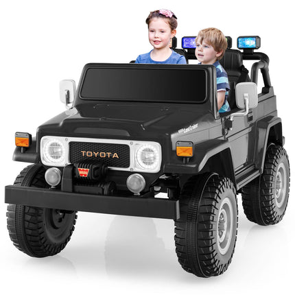 Costzon 2 Seater Ride on Car, 12V Licensed Toyota FJ40 Ride On Truck with 2.4G Remote Control (Pink)