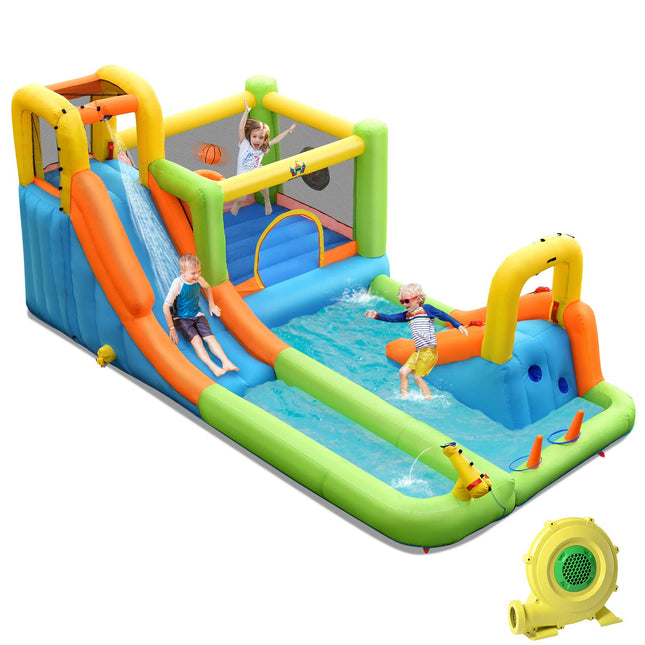 BOUNTECH Inflatable Water Slide, 20.5x11FT Mega Waterslide Park Bounce House for Outdoor Fun w/Long Slide