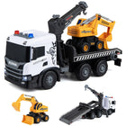 Costzon Licensed Scania Tow Truck Toy & Excavator with Sounds & Lights(Rescue+Excavator)