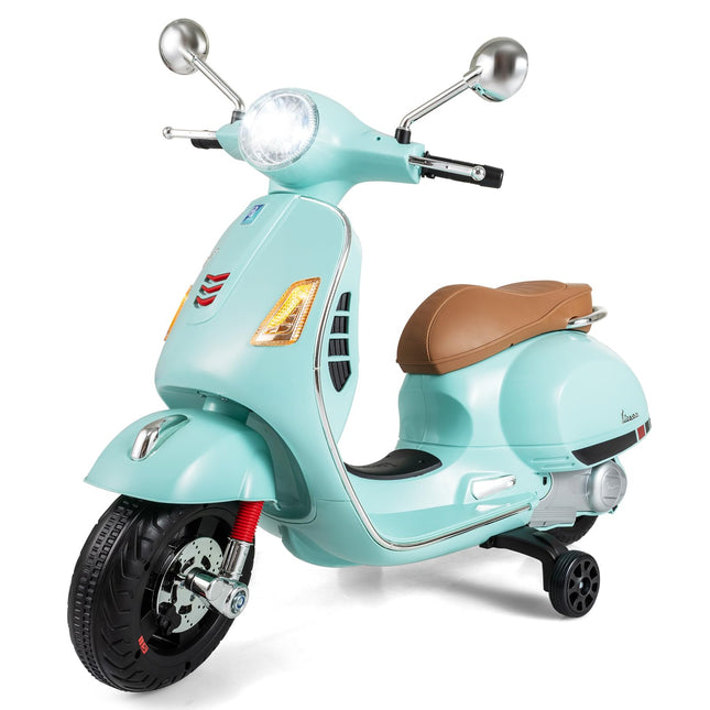 Costzon Toddler Motorcycle 12V Licensed Vespa Ride on Motorcycle