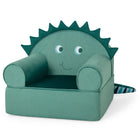 Costzon Kids Sofa, Foam Filled Armchair with Washable Velvet Cover & Soft Sponge Filling, Upholstered Sofa Chair for Preschool(Dinosaur)