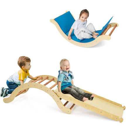 Climbing Ladder for Toddler with Ramp/Padding - Costzon