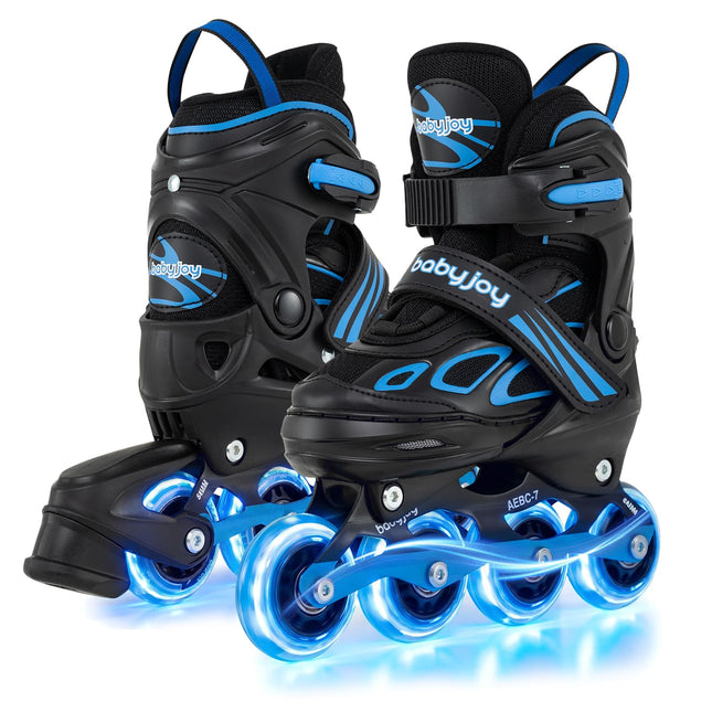 Costzon Inline Skates 4 Sizes Adjustable Kids Roller Blades