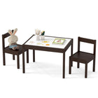 Costzon Kids Table and Chairs with Graffiti Top