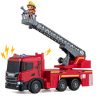 Costzon Licensed Scania Large Fire Truck Toy with 360° Extendable Ladder(Fire Truck)