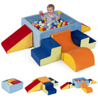 Costzon 6-Piece Foam Climbing Blocks w/Square Ball Pit for Toddlers