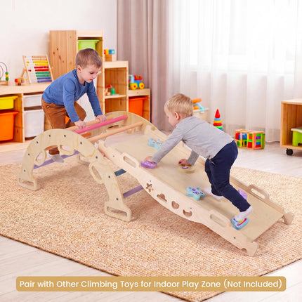 Costzon Wooden Rocking Climbing Arch w/Cushion