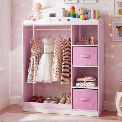 Costzon Kids Dress Up Storage with Full Length Mirror