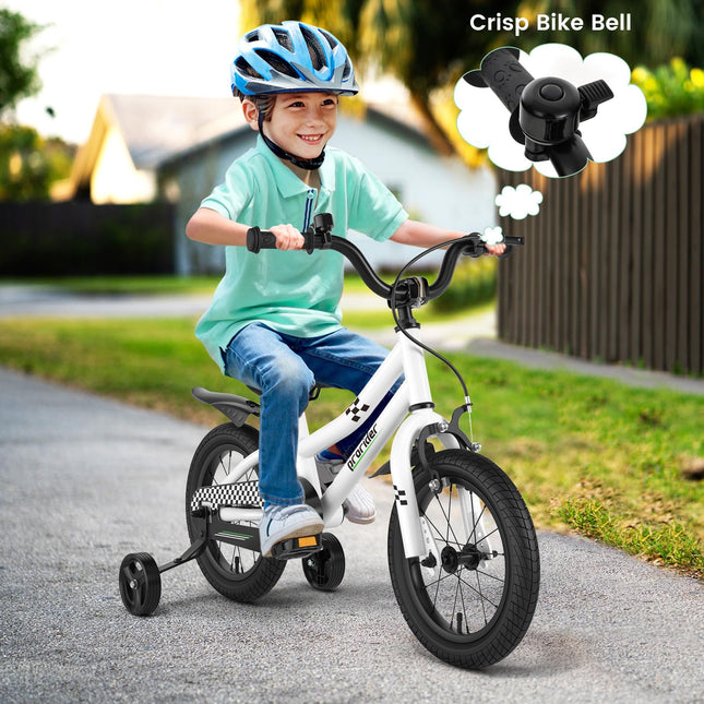 BABY JOY Kids Bike, 12 14 16 18 Inch Children Bikes for Boys Girls Age 3-8 Years w/Training Wheels