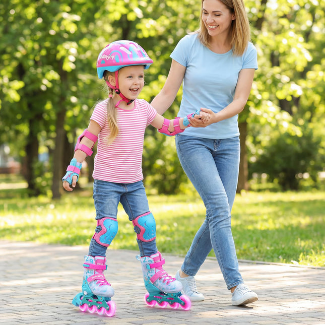 BABY JOY Inline Skates 4 Sizes Adjustable Kids Roller Blades