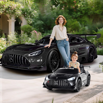 Costzon Ride on Car 12V Licensed Mercedes-AMG GT3 Kids Car with Remote Control