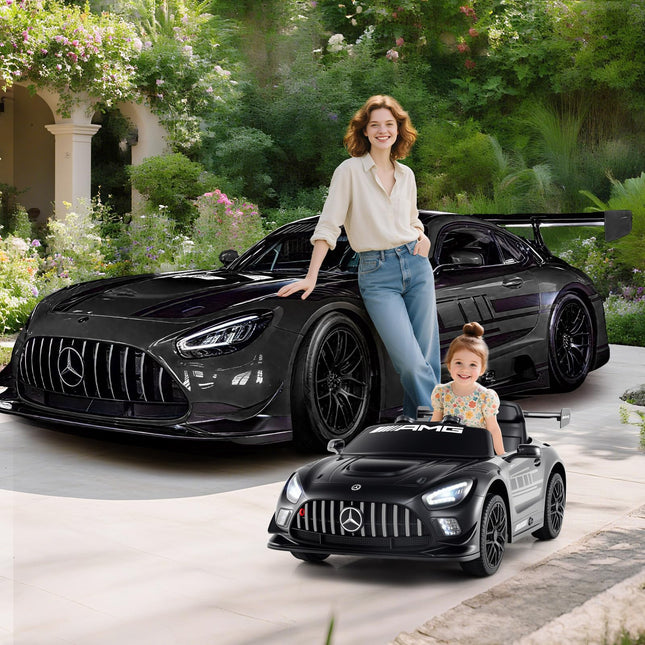 Costzon Ride on Car 12V Licensed Mercedes-AMG GT3 Kids Car with Remote Control