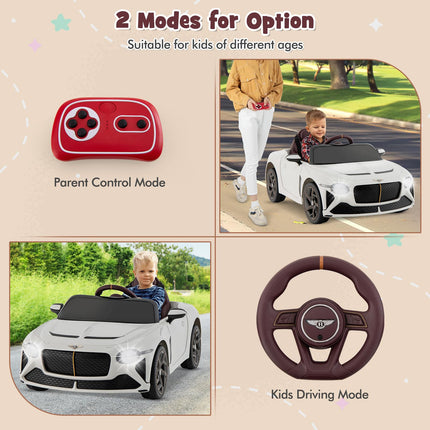 Costzon Ride-on Car, 12V Licensed Bentley Bacalar Battery Powered Ride-on Toy