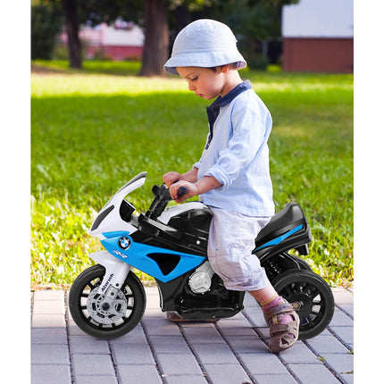 Costzon Kids Motorcycle Licensed BMW 6V Battery Powered 3 Wheels Toddler Motorcycle W/Spring Suspension