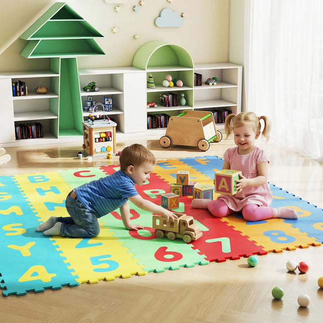 Costzon 36 Tiles Kids Non-Slip & Waterproof Interlocking Foam Tiles Play Mat