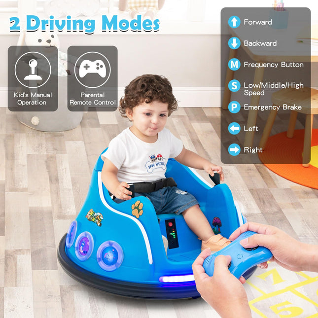 Costzon Bumper Car for Kids 12V Electric Ride on Toy with Remote Control