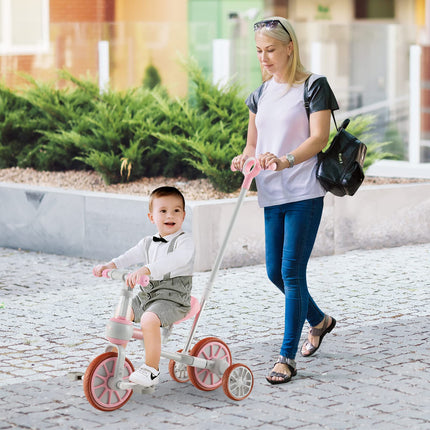 BABY JOY 4 in 1 Tricycle for Toddlers, Kids Trike Baby Balance Bike, Boy Girl Ride-on Toy