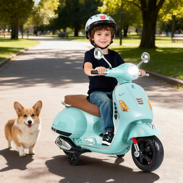 Costzon Toddler Motorcycle 12V Licensed Vespa Ride on Motorcycle
