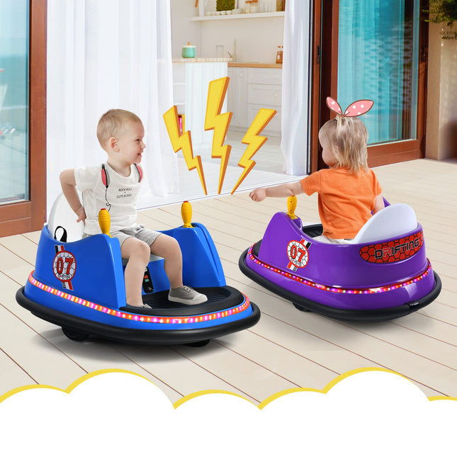 Costzon Bumper Car for Kids, 6V Battery Powered Electric Vehicle