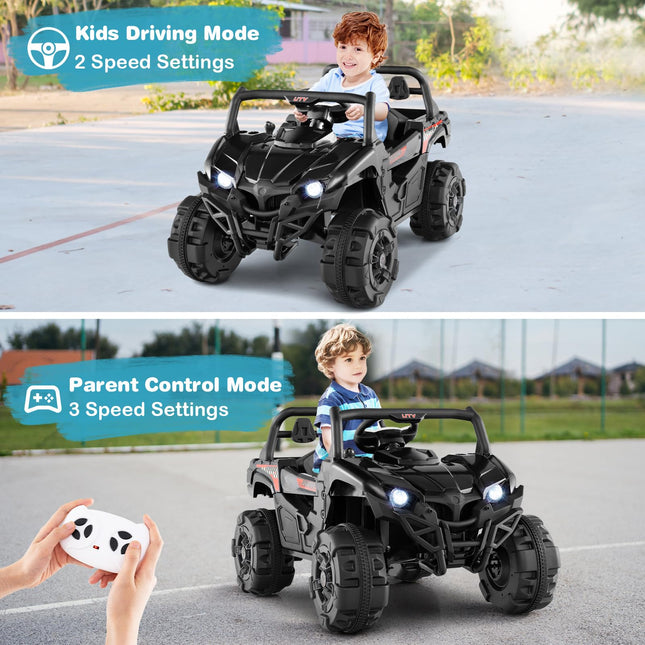 Costzon Kids Ride on Truck, 12V Battery Powered Electric Vehicle w/Remote Control