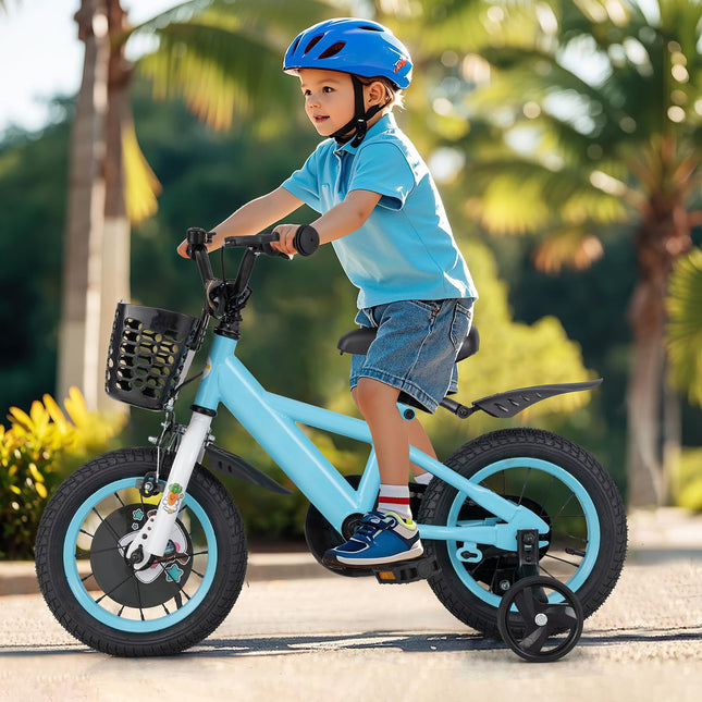 Costzon Rabbit Pilot Sporty Kids Bike, 12 Inch Child Bike for 3-8 Years Old with Adjustable Height