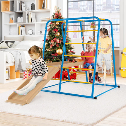 Costzon Indoor Playground Jungle Gym Metal Montessori Climbing Toys for Kids & Toddlers