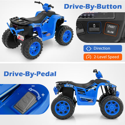 Coszton ATV for Kids, 24V Battery Powered Electric ATV Quad, Kids Ride-On ATV Kids 4-Wheeler for 3-8 Boys & Girls