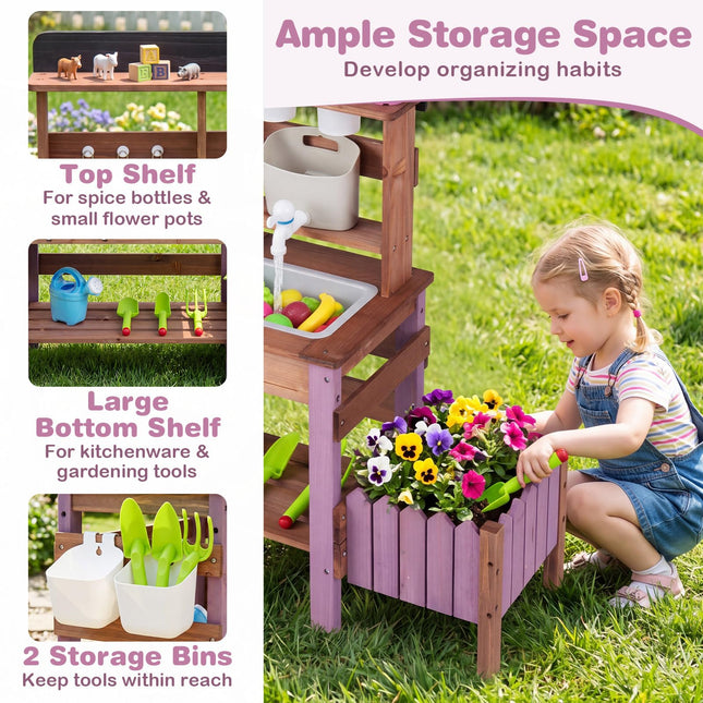 Costzon Mud Kitchen for Kids Outdoor