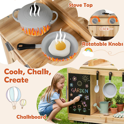Costzon Outdoor Mud Kitchen for Kids