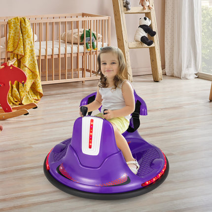 Costzon 12V Kids Ride On Bumper Car, Electric Bumper Car