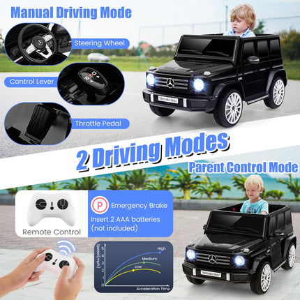 Costzon Ride on Car, Mercedes-Benz G500 Licensed Truck w/Rocking Mode, 3 Speeds, Remote