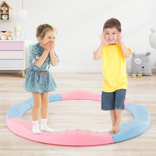 Costzon Wavy Balance Beam for Kids, 20-Piece Colour Toddler Stepping Stones