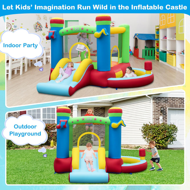 BOUNTECH Inflatable Bounce House with Ball Pit, Music Castle