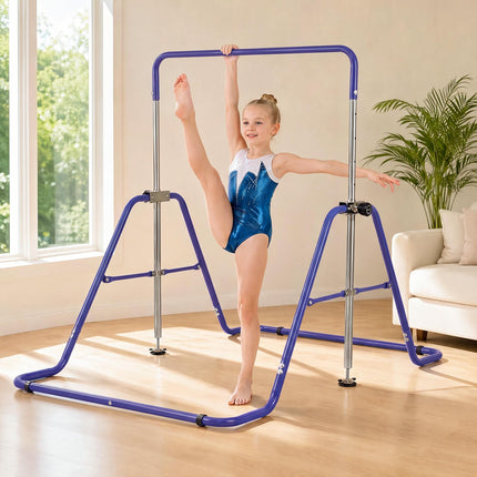 Costzon Expandable Gymnastics Training Bar, Folding Gymnastics Bar