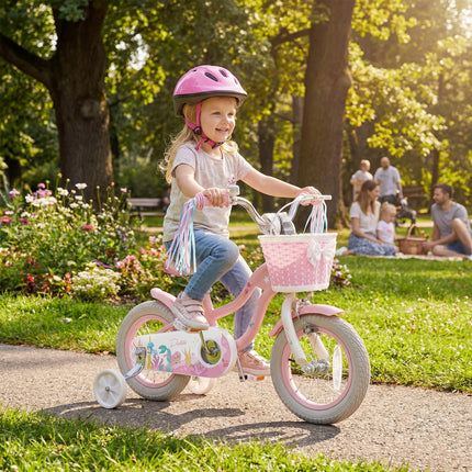 BABY JOY Kids Bike 12"  16"  Mermaid Girls Bike
