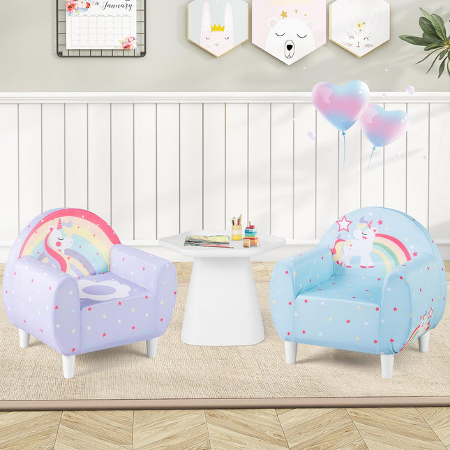 Costzon Children's Cartoon Sofa Armrest Chair