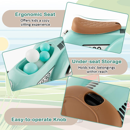 Costzon Ride On Push Car for Toddlers, Classic Kids Ride On Car Foot-to-Floor Sliding Car with Steering Wheel